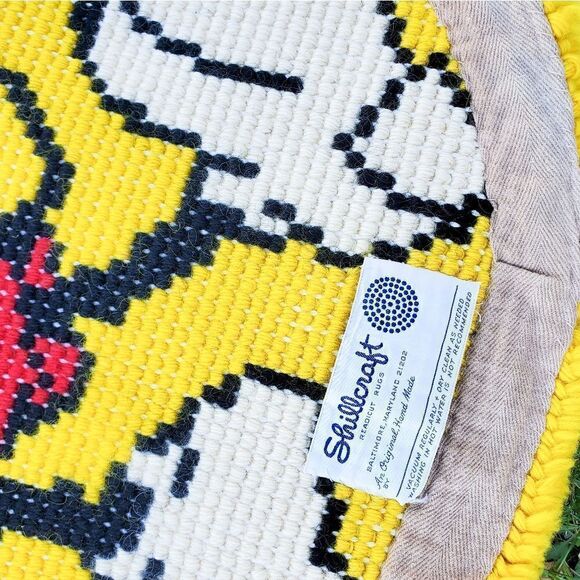 Vtg Shillcraft MICKEY MOUSE HEAD Latch Hook Rug - Picture 3 of 10